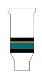 Knitted Hockey Socks - San Jose Sharks